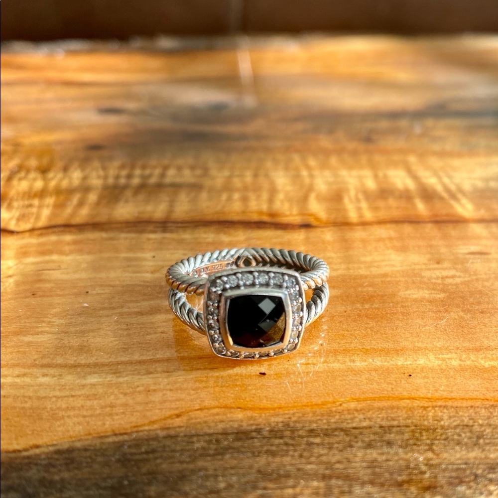 David Yurman Petite Albion Black Onyx and Diamonds